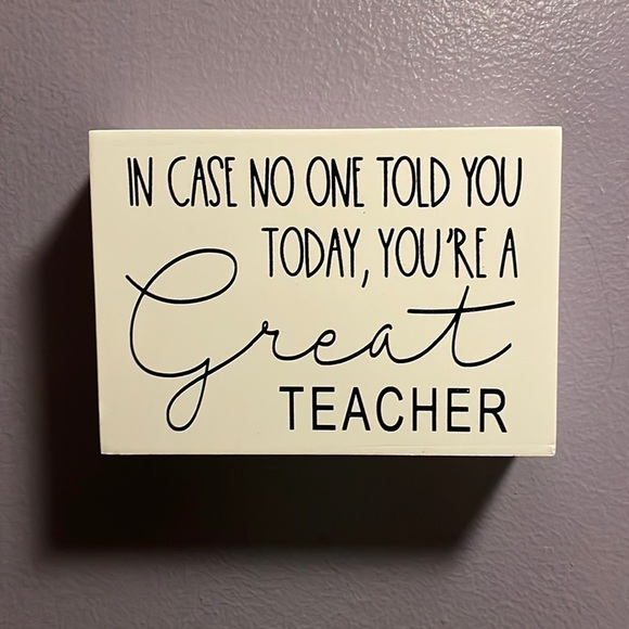 Great teacher wall decor - Picture 1 of 4